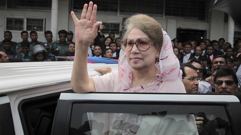 Bangladesh:  Ex-PM Khaleda Zia jailed for five years for graft.
