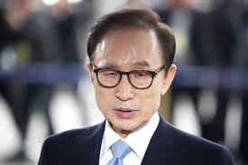 South Korea:  Former president Lee Myung Bak on bribery charges in court