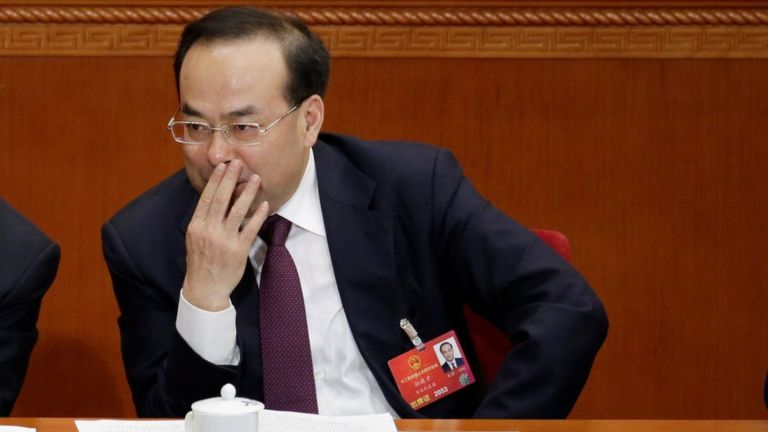 China: Top graft buster to go after political deviation.